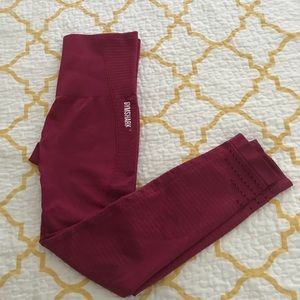 Gymshark Seamless Leggings Full Length Beet Marl